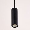 Zuoz Hanger Zwart, 1-licht