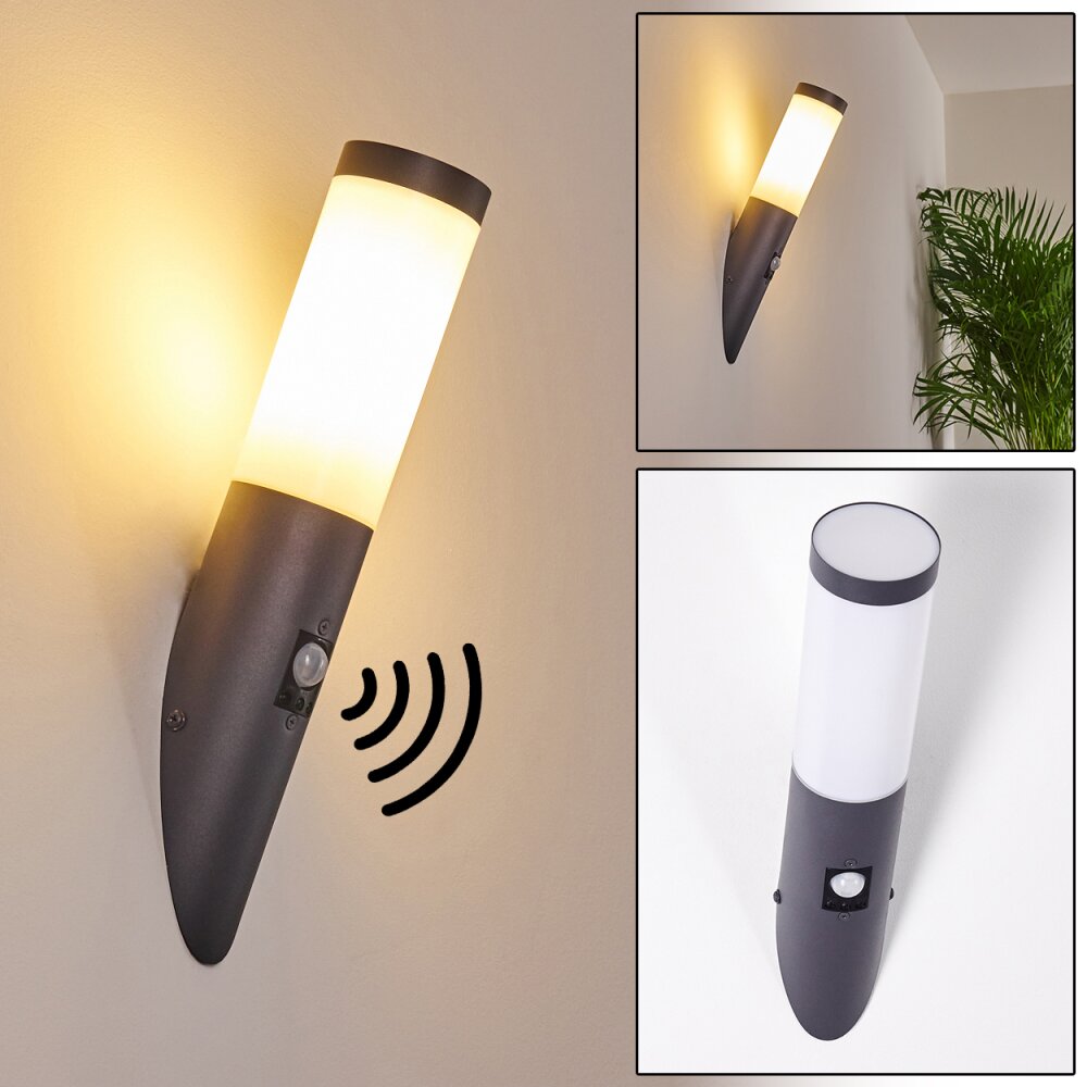 Gaborone Buiten muurverlichting Antraciet, 1-licht, Bewegingsmelder main product photo