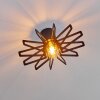Togo Plafondlamp Zwart, 1-licht
