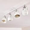 Safari Plafondlamp Wit, 4-lichts
