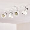 Safari Plafondlamp Wit, 4-lichts