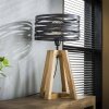 BEILEN Tafellamp Hout donker, 1-licht