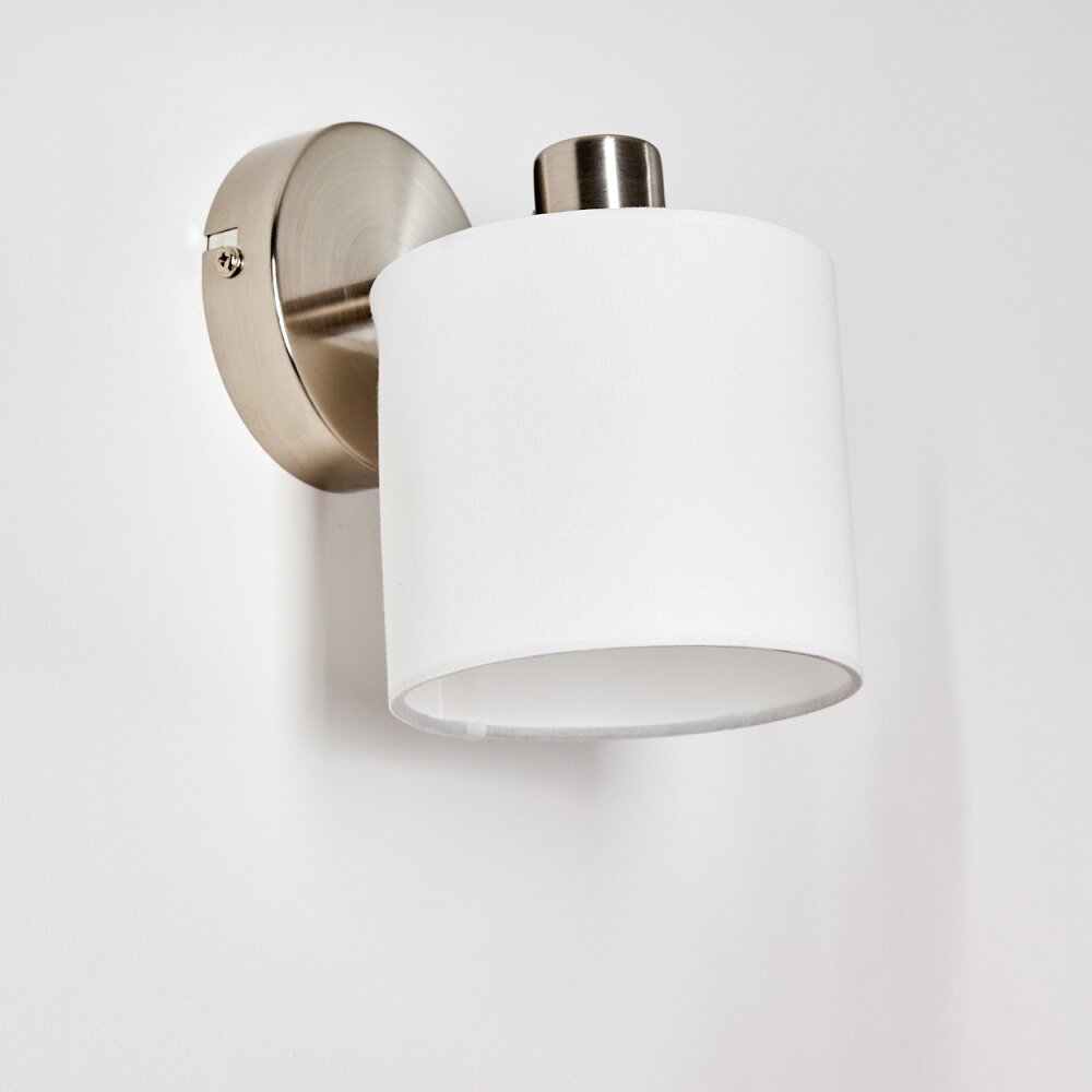 Alsen Muurlamp Nikkel mat, 1-licht