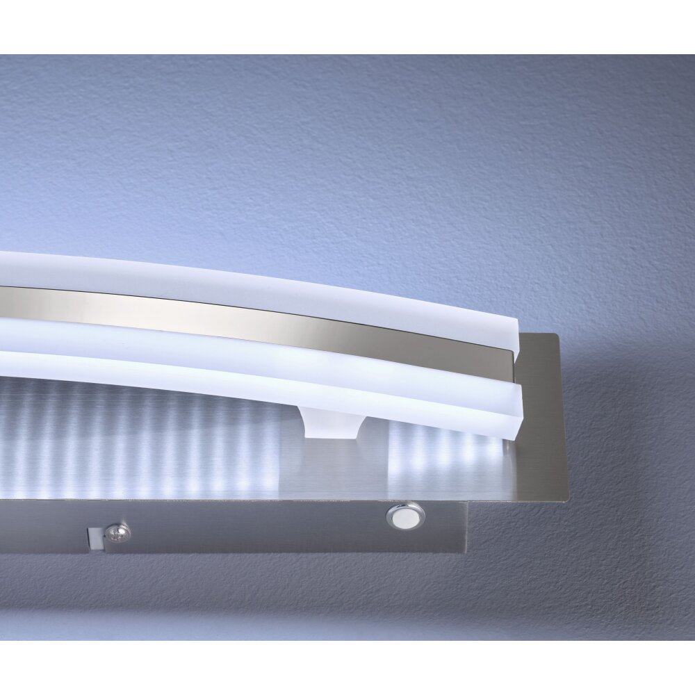 Fischer & Honsel  Kos TW Muurlamp LED Nikkel mat, 1-licht
