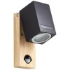 Brilliant Galeni Muurlamp Hout licht, 1-licht, Bewegingsmelder