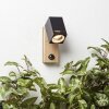 Brilliant Galeni Muurlamp Hout licht, 1-licht, Bewegingsmelder