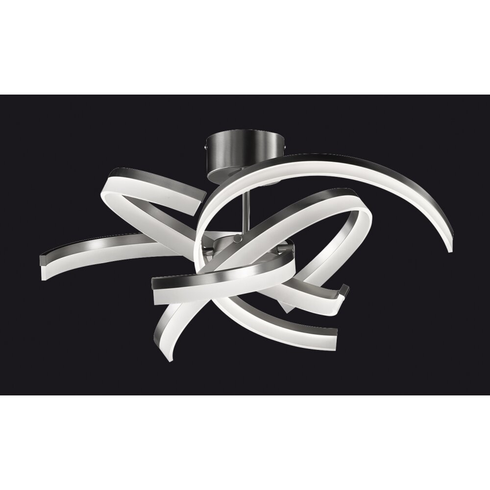 Fischer & Honsel Sund TW Plafondlamp LED Nikkel mat, 4-lichts, Afstandsbediening main product photo