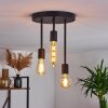 Travesias Plafondlamp Zwart, 3-lichts