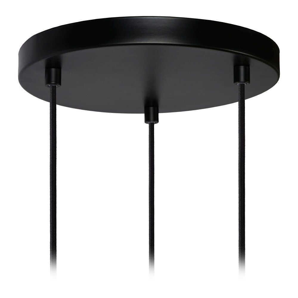 Lucide BASKETT Hanglamp Zwart, 3-lichts