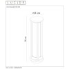 Lucide CADIX Bolderlamp Zwart, 1-licht