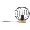 Brilliant SORANA Tafellamp Hout donker, Zwart, 1-licht