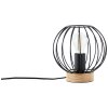 Brilliant SORANA Tafellamp Hout donker, Zwart, 1-licht