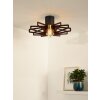 Lucide ZIDANE Plafondlamp Zwart, 1-licht