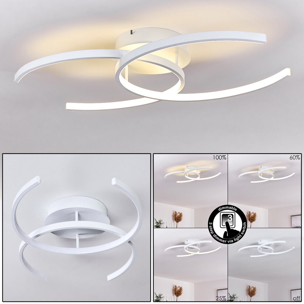 Guinea Plafondlamp LED Wit, 2-lichts main product photo