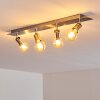 Lagunita Plafondlamp Nikkel mat, 4-lichts
