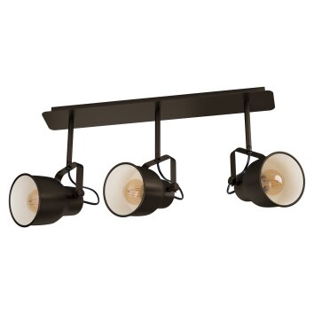 Eglo MITCHLEY Plafondlamp Brons, Cream, 3-lichts
