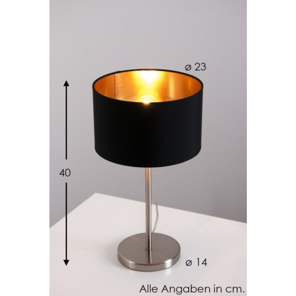 Eglo Maserlo Tafellamp Nikkel mat, 1-licht