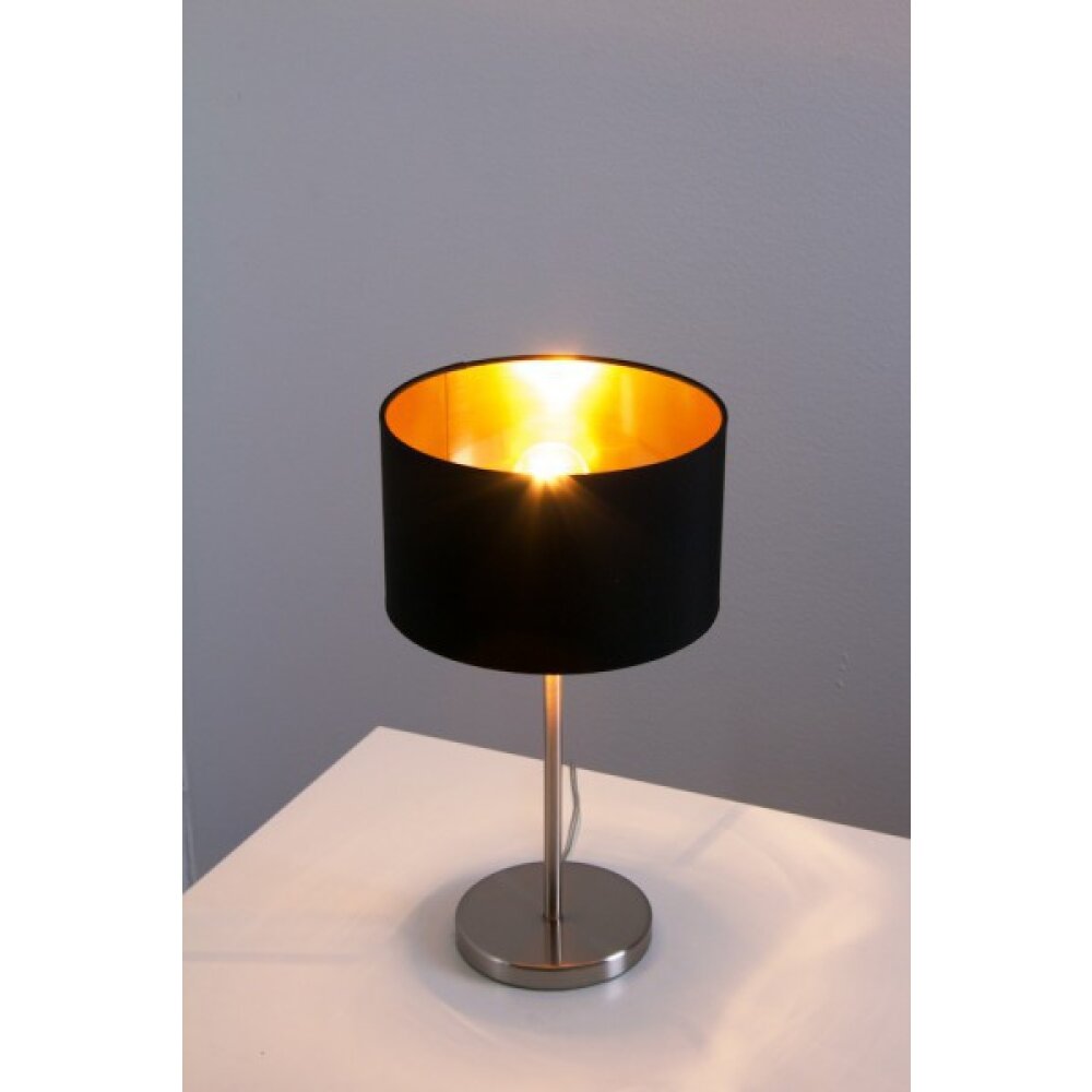 Eglo Maserlo Tafellamp Nikkel mat, 1-licht