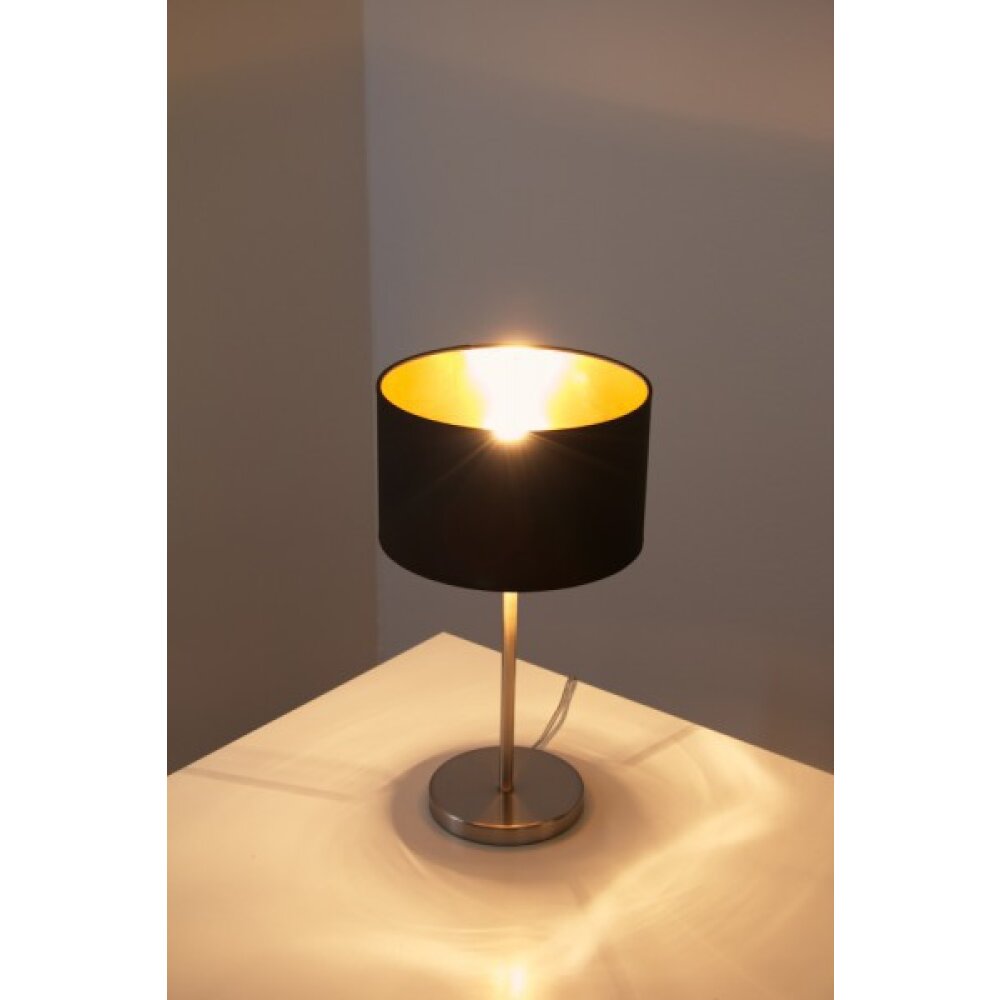 Eglo Maserlo Tafellamp Nikkel mat, 1-licht