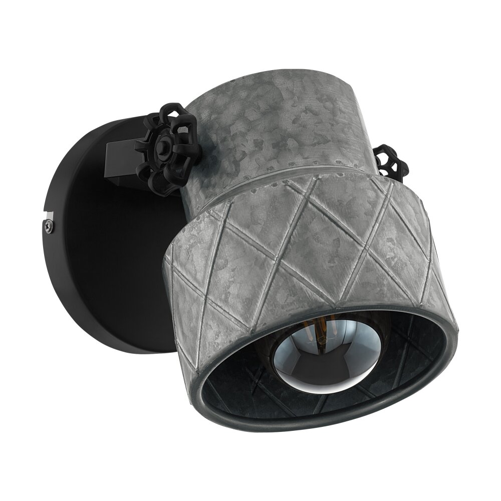 Eglo HILCOTT Muurlamp Zwart, 1-licht main product photo