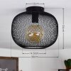 Moholm Plafondlamp Zwart, 1-licht