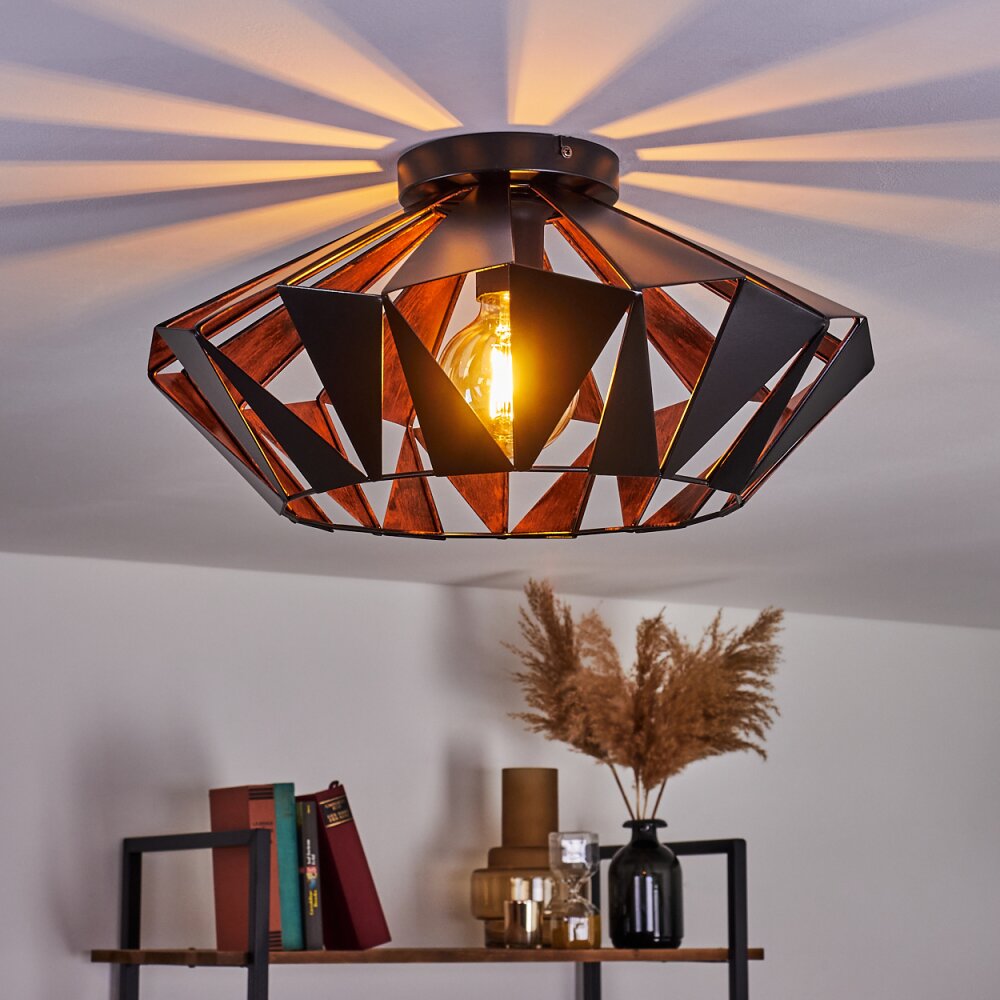 Corralejo Plafondlamp Zwart, 1-licht main product photo