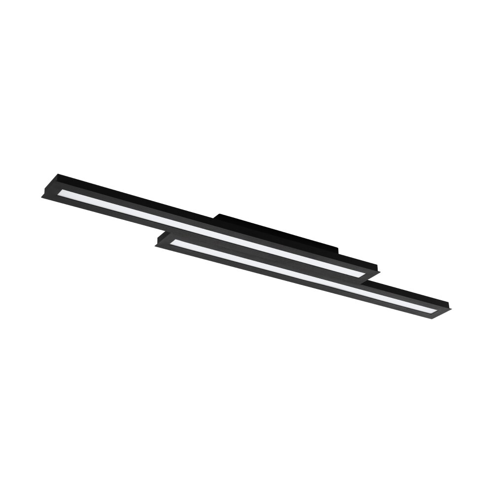 Eglo SALITERAS Plafondlamp LED Zwart, 2-lichts, Kleurwisselaar main product photo