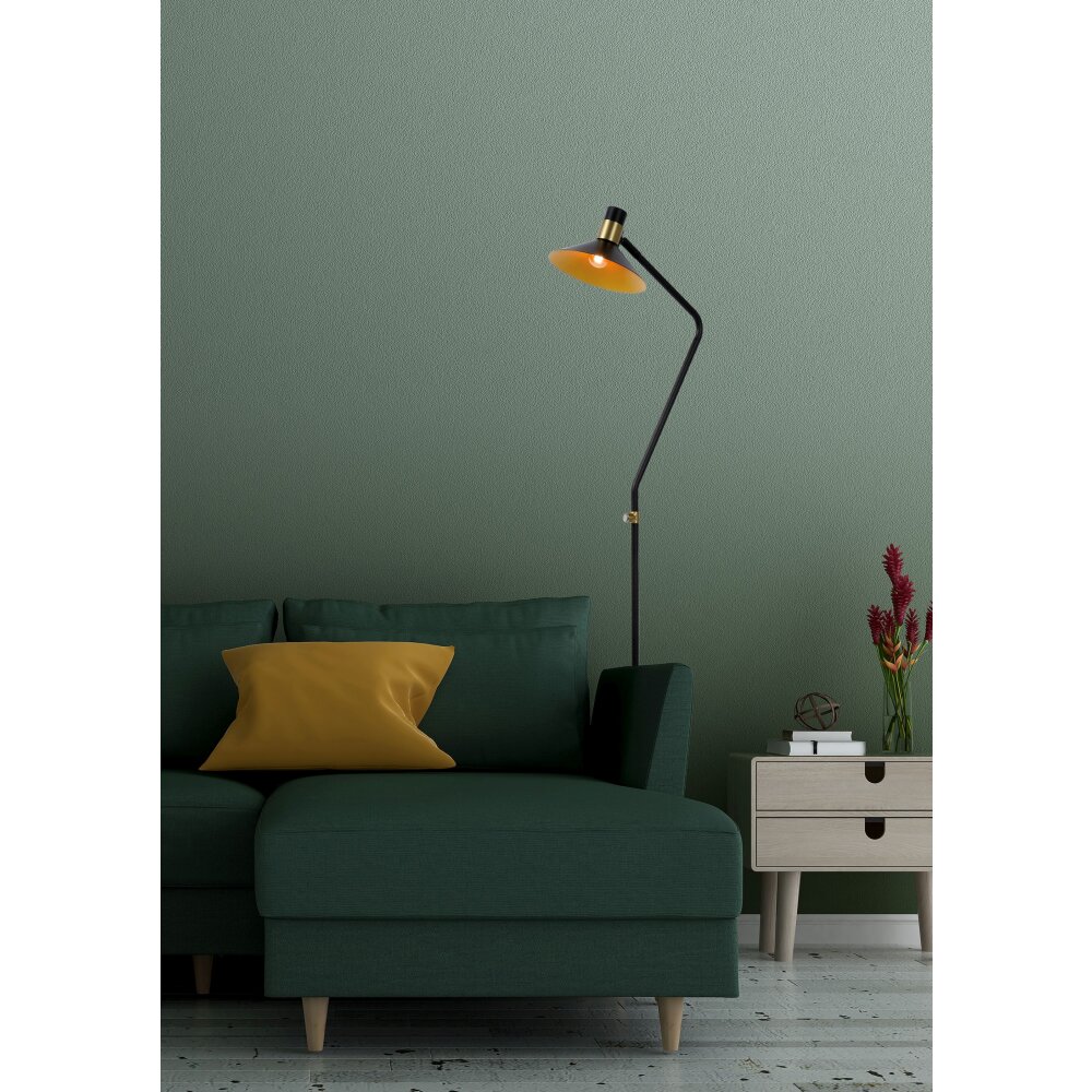 Lucide PEPIJN Staande lamp Zwart, 1-licht main product photo