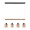 Eglo COOLMONT Hanger Cream, Zwart, 4-lichts