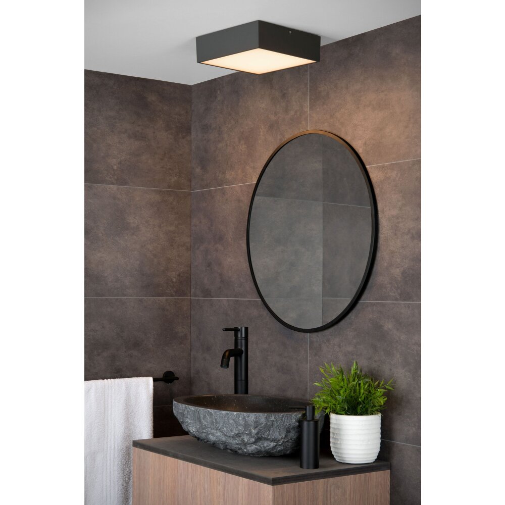 Lucide ROXANE Plafondlamp LED Antraciet, 1-licht main product photo