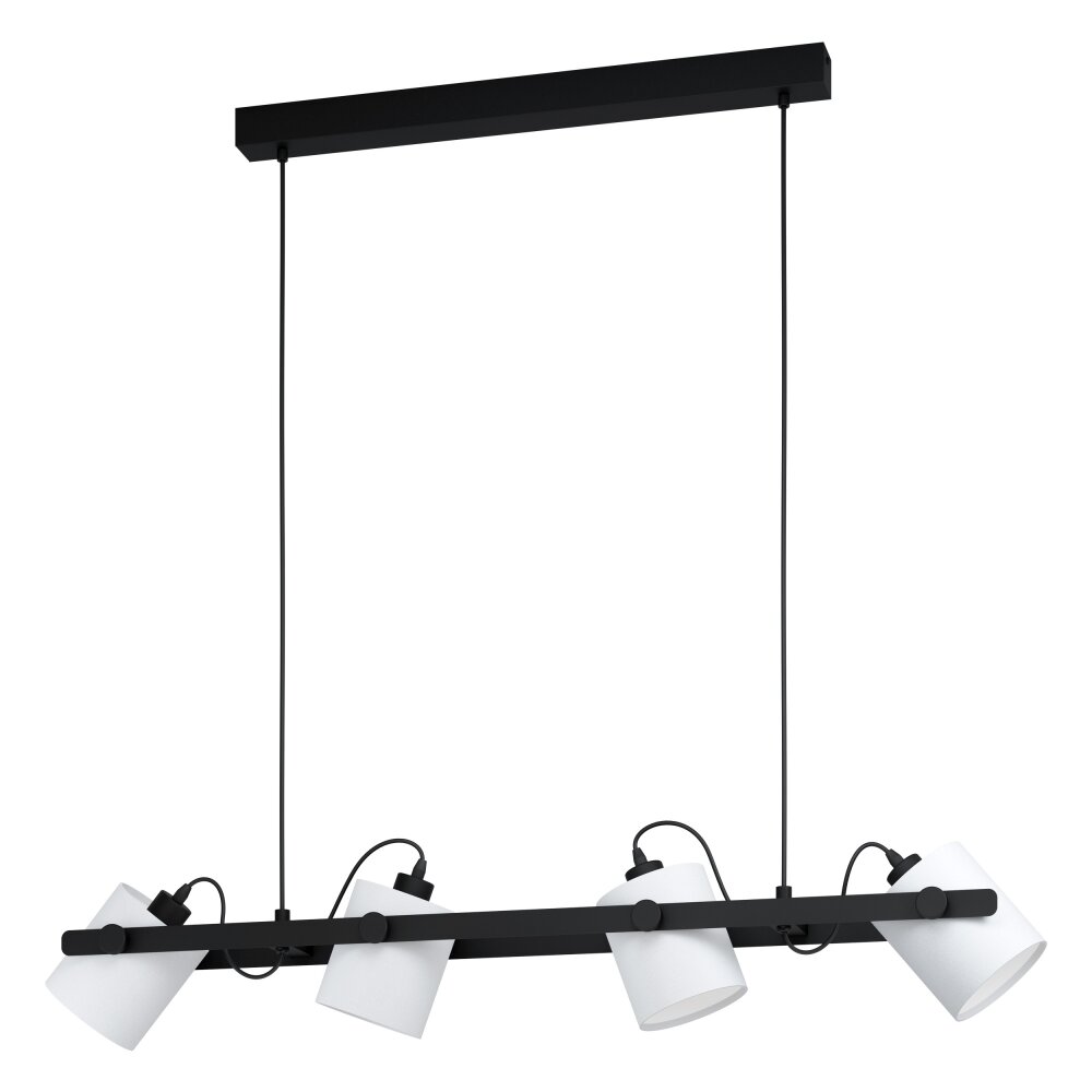 Eglo HORNWOOD Hanger Zwart, 4-lichts main product photo