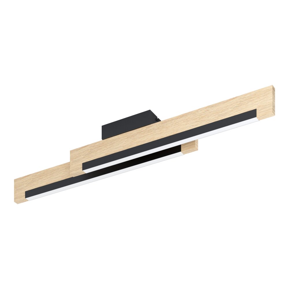 Eglo CAMACHO Plafondlamp LED Bruin, Zwart, 2-lichts main product photo