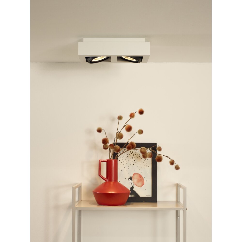 Lucide ZEFIX Plafond straler LED Wit, 2-lichts main product photo