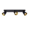 Lucide TURNON Plafond straler LED Zwart, 3-lichts