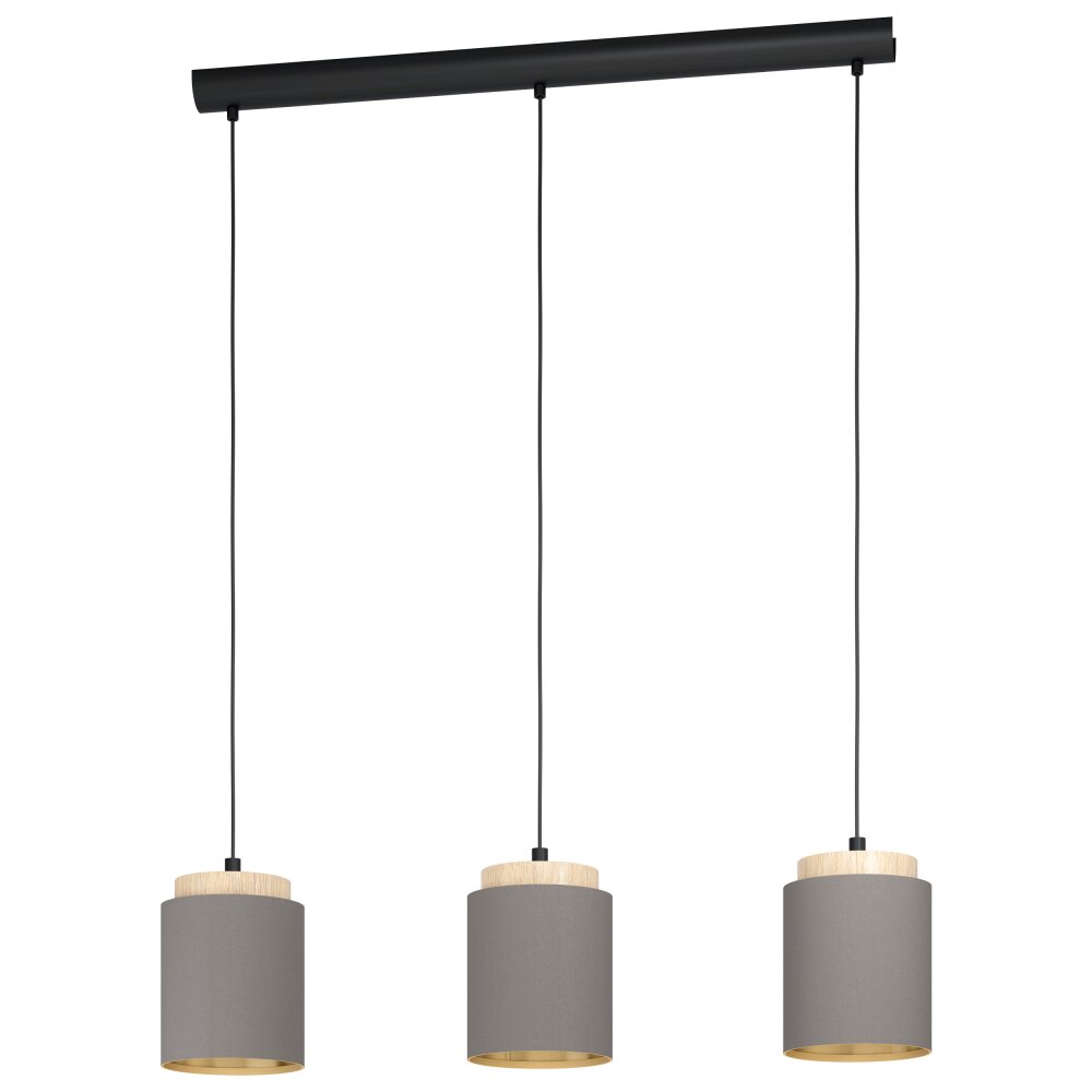 Eglo ALBARIZA Hanger Bruin, Zwart, 3-lichts main product photo