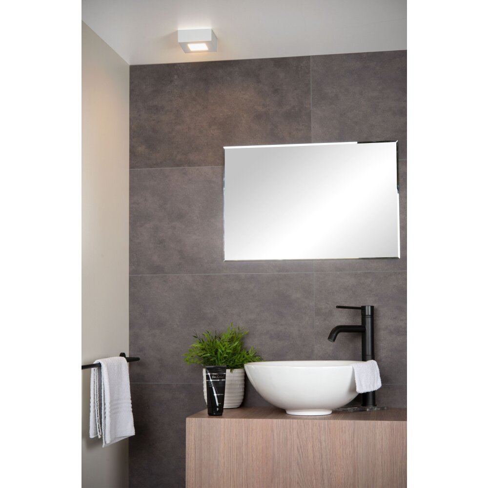 Lucide BRICE Plafondlamp LED Wit, 1-licht main product photo