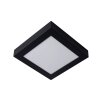 Lucide BRICE Plafondlamp LED Zwart, 1-licht