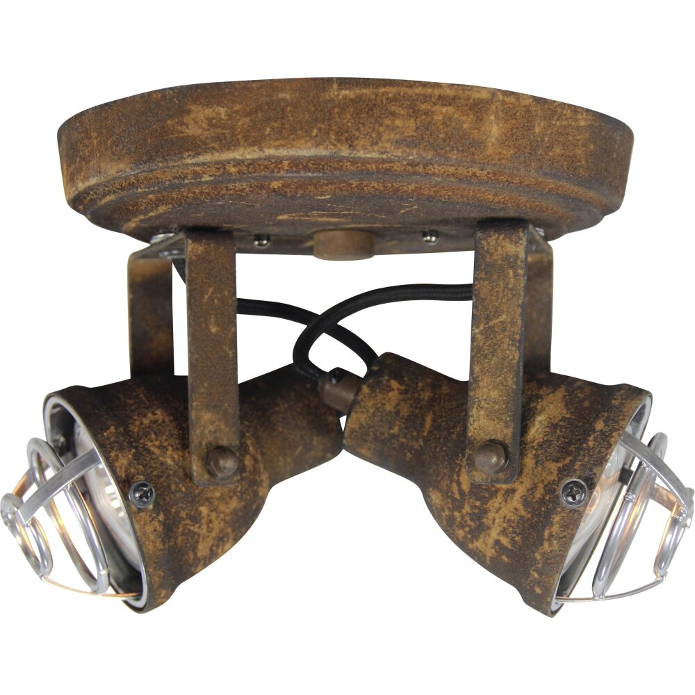 Brilliant Bente Ronde spots Roest, 2-lichts main product photo