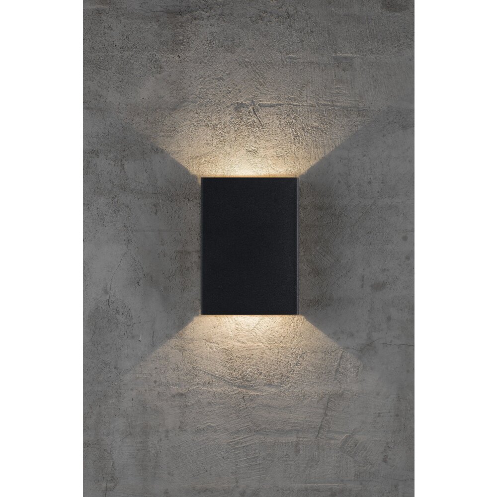 Nordlux FOLD Buiten muurverlichting LED Zwart, 2-lichts main product photo