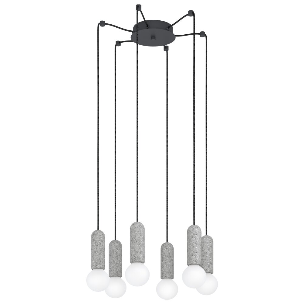 Eglo GIACONECCHIA Hanger Antraciet, 6-lichts main product photo