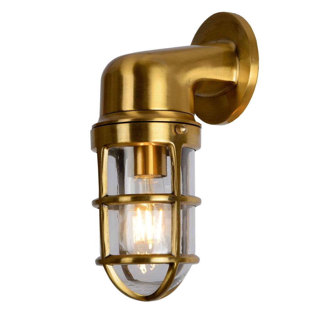 Lucide DUDLEY Buiten muurverlichting Goud, Messing, 1-licht