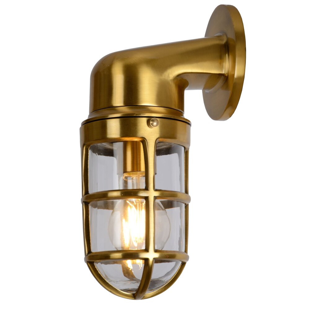 Lucide DUDLEY Buiten muurverlichting Goud, Messing, 1-licht