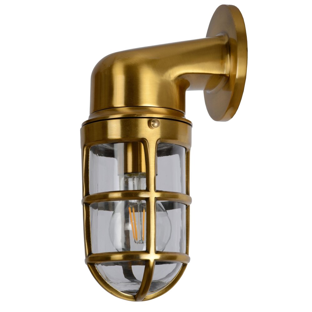Lucide DUDLEY Buiten muurverlichting Goud, Messing, 1-licht
