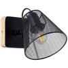 Brilliant Whole Spotlamp Hout donker, Zwart, 1-licht
