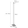 Steinhauer Stekk Staande lamp LED roestvrij staal, Wit, 1-licht