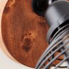 Brilliant Avia Spotlamp Hout donker, Zwart, 1-licht