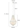 Steinhauer Ella Hanglamp Wit, 3-lichts Steinhauer Ella Hanglamp Wit, 3-lichts