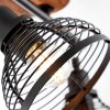 Brilliant Avia Spotlamp Hout donker, Zwart, 4-lichts