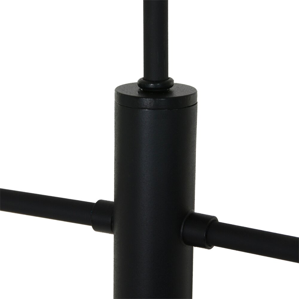Steinhauer Kasket Hanglamp Zwart, Wit, 4-lichts