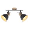 Globo WIHO Spotlamp Zwart, 2-lichts